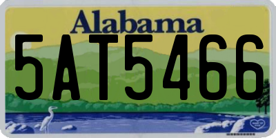 AL license plate 5AT5466