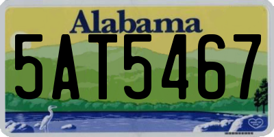 AL license plate 5AT5467