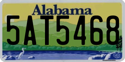 AL license plate 5AT5468