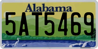 AL license plate 5AT5469
