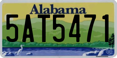 AL license plate 5AT5471