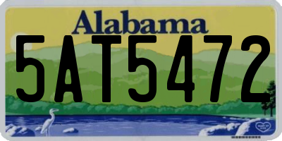 AL license plate 5AT5472