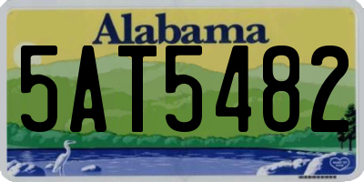 AL license plate 5AT5482