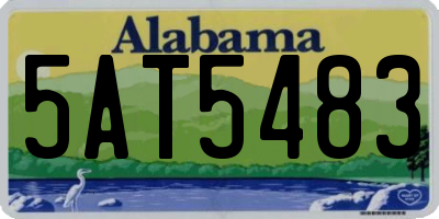 AL license plate 5AT5483