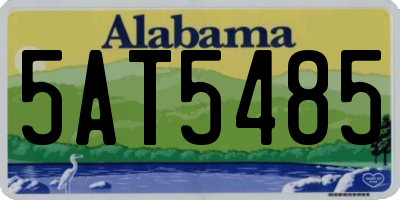 AL license plate 5AT5485