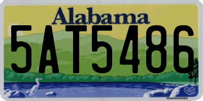 AL license plate 5AT5486