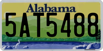AL license plate 5AT5488