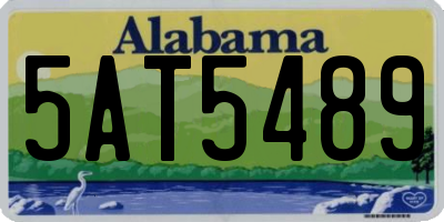 AL license plate 5AT5489