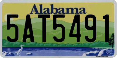 AL license plate 5AT5491