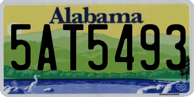 AL license plate 5AT5493