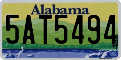 AL license plate 5AT5494