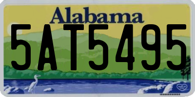 AL license plate 5AT5495