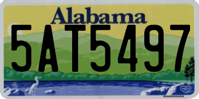 AL license plate 5AT5497