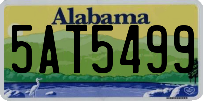 AL license plate 5AT5499