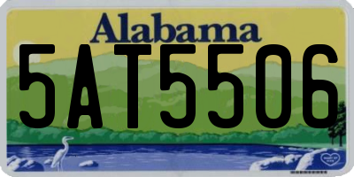 AL license plate 5AT5506