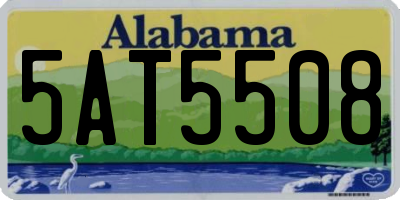 AL license plate 5AT5508