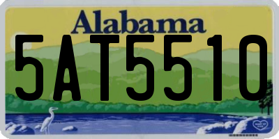 AL license plate 5AT5510