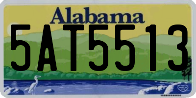 AL license plate 5AT5513