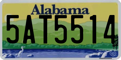 AL license plate 5AT5514