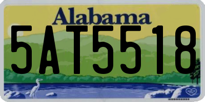 AL license plate 5AT5518