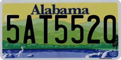 AL license plate 5AT5520