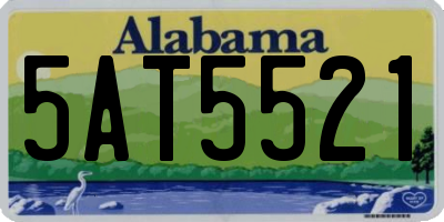 AL license plate 5AT5521