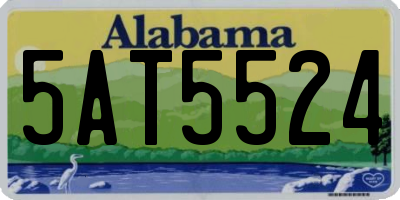 AL license plate 5AT5524