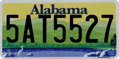 AL license plate 5AT5527