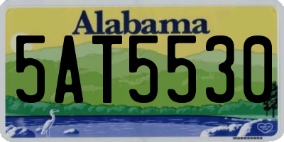 AL license plate 5AT5530