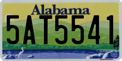 AL license plate 5AT5541
