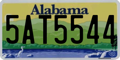 AL license plate 5AT5544