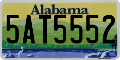 AL license plate 5AT5552