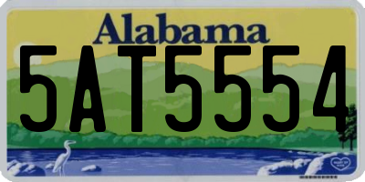 AL license plate 5AT5554