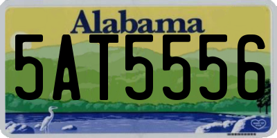 AL license plate 5AT5556