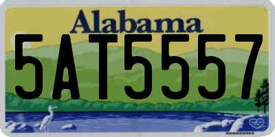 AL license plate 5AT5557