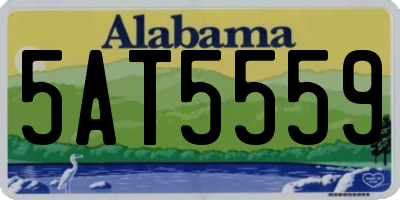 AL license plate 5AT5559