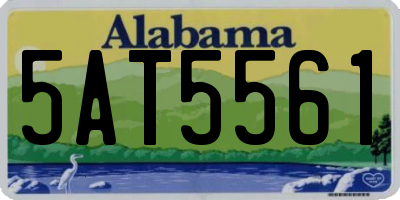AL license plate 5AT5561