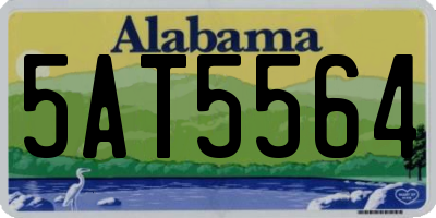 AL license plate 5AT5564
