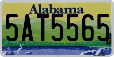 AL license plate 5AT5565