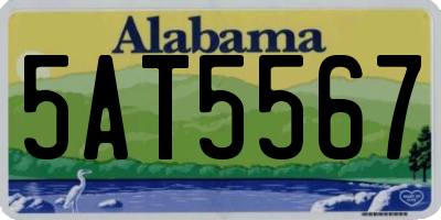 AL license plate 5AT5567