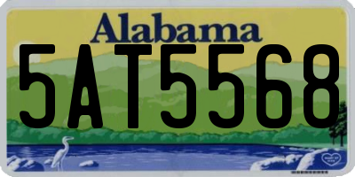 AL license plate 5AT5568