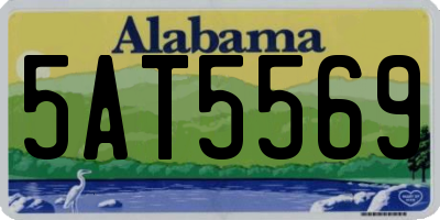 AL license plate 5AT5569
