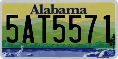 AL license plate 5AT5571