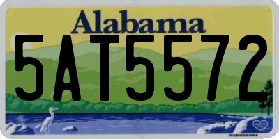 AL license plate 5AT5572
