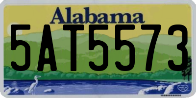 AL license plate 5AT5573