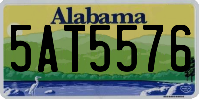 AL license plate 5AT5576