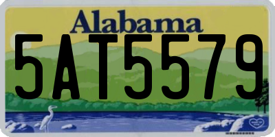 AL license plate 5AT5579