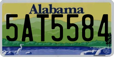 AL license plate 5AT5584