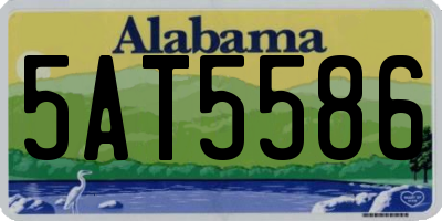 AL license plate 5AT5586