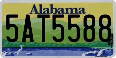 AL license plate 5AT5588
